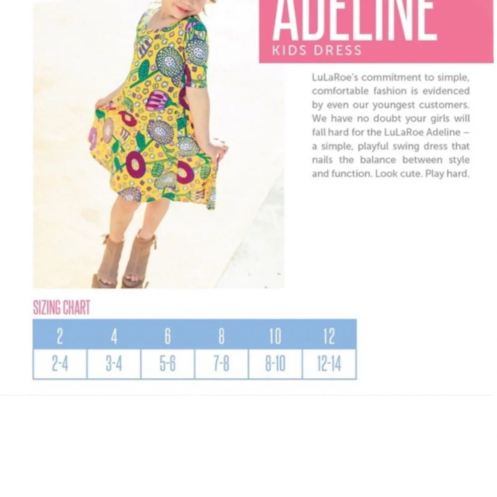 LuLaRoe Mint‎ Green Retro Aztec Patterned Girls Dress 10 - Picture 5 of 5